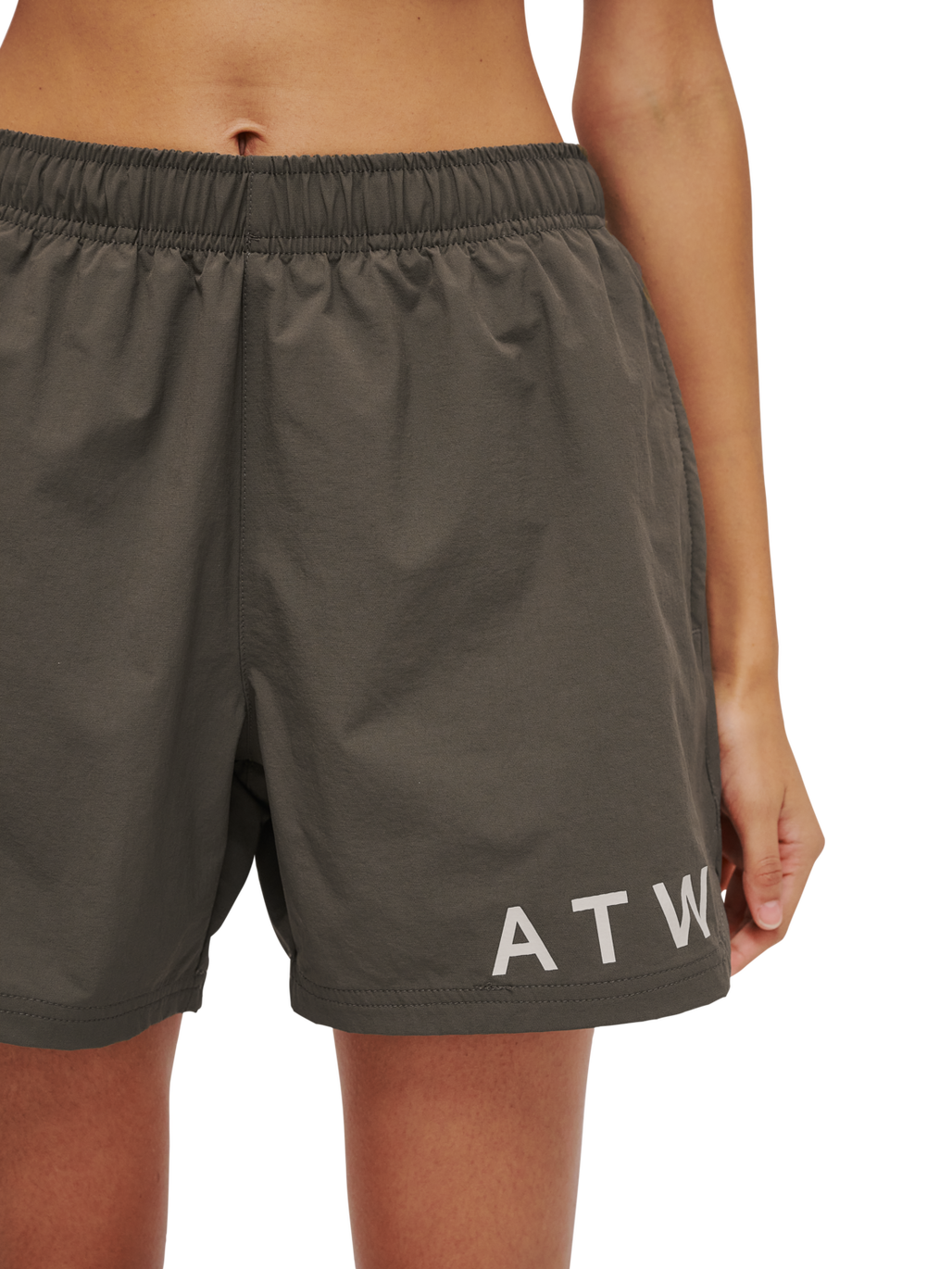 HALO SHORTS, MAJOR BROWN, model