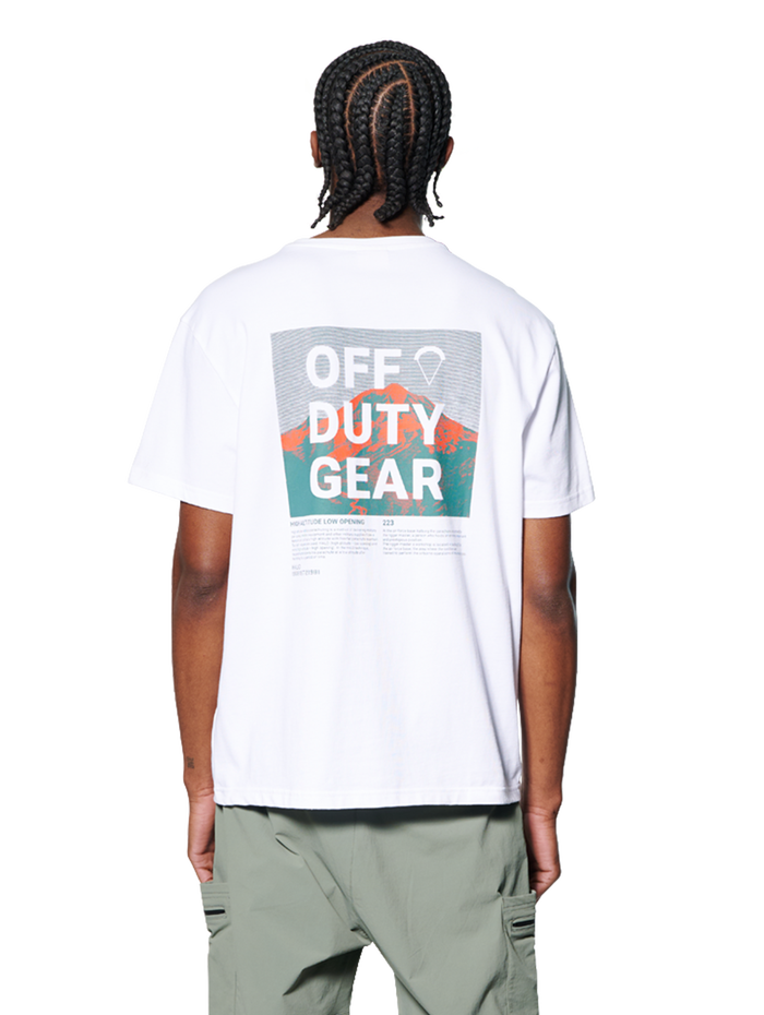 HALO AIR FORCE T-SHIRT, WHITE, model