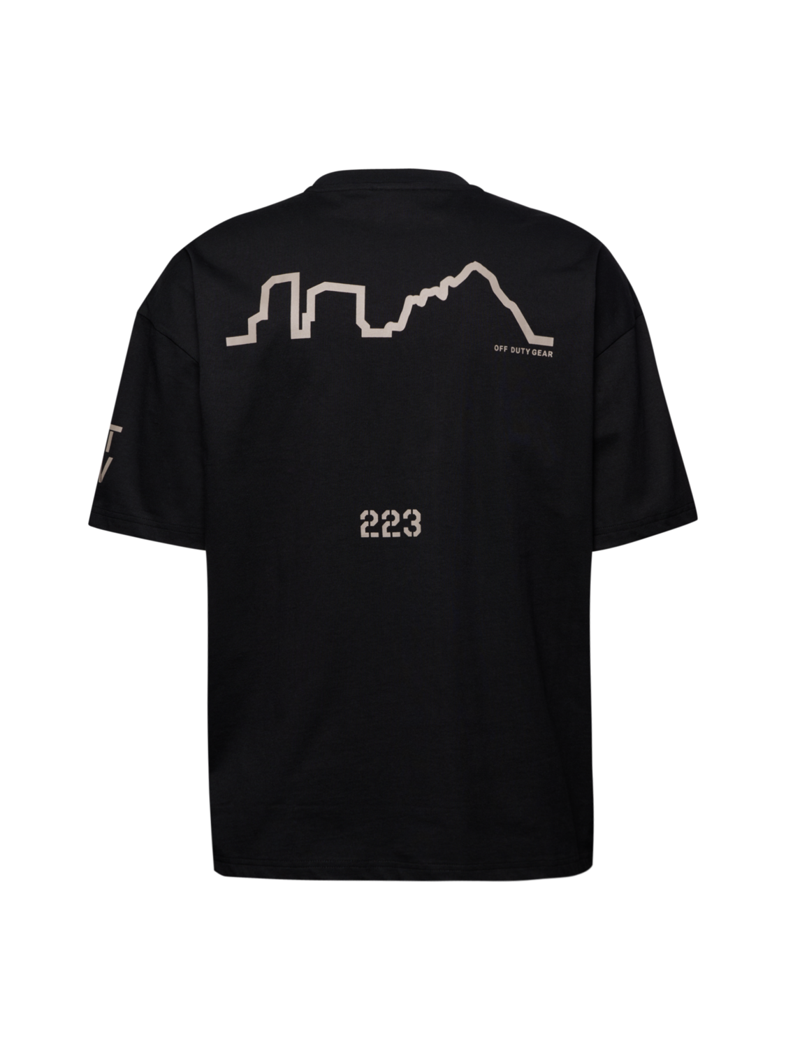 HALO GRAPHIC BOXY T-SHIRT, BLACK/SENECA ROCK, packshot
