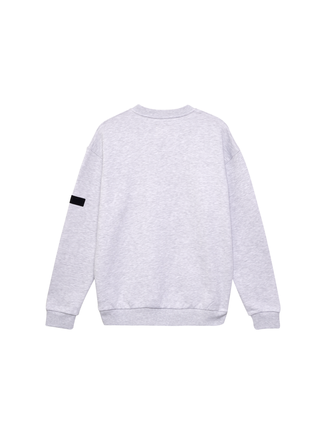 HALO COTTON CREW, LT GREY MELANGE, packshot