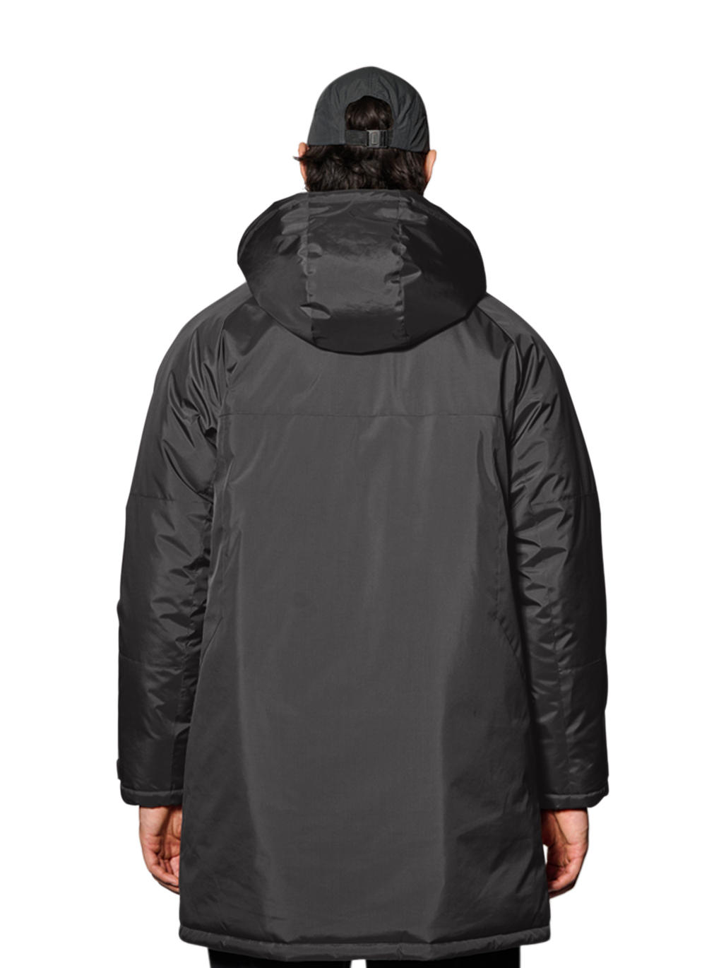 HALO SHIELD THERMOLITE PARKA, RAVEN, model