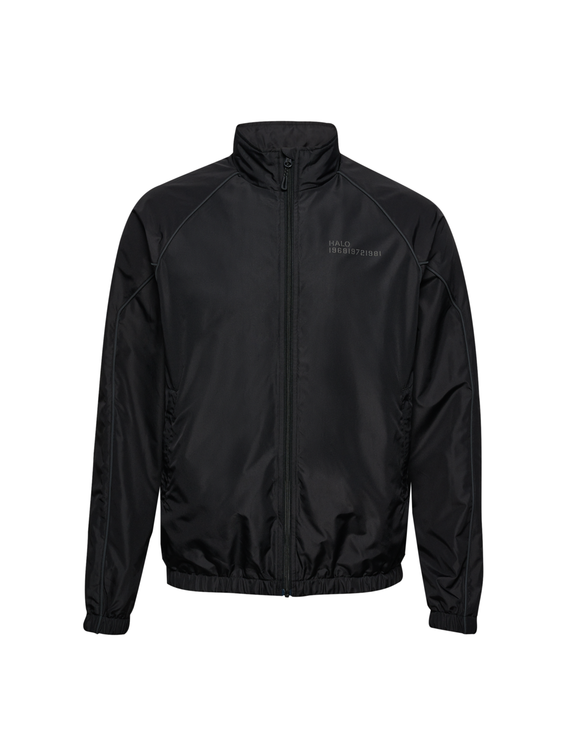 HALO TRACKSUIT  JACKET, BLACK, packshot