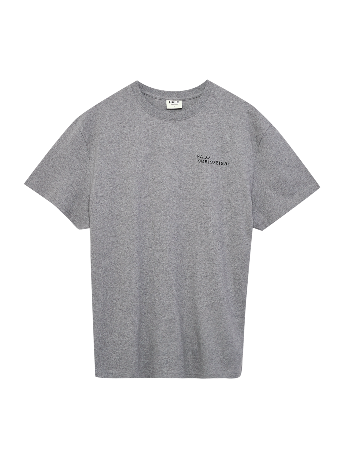 HALO ESSENTIAL T-SHIRT, GREY MELANGE/GREY MELANGE, packshot