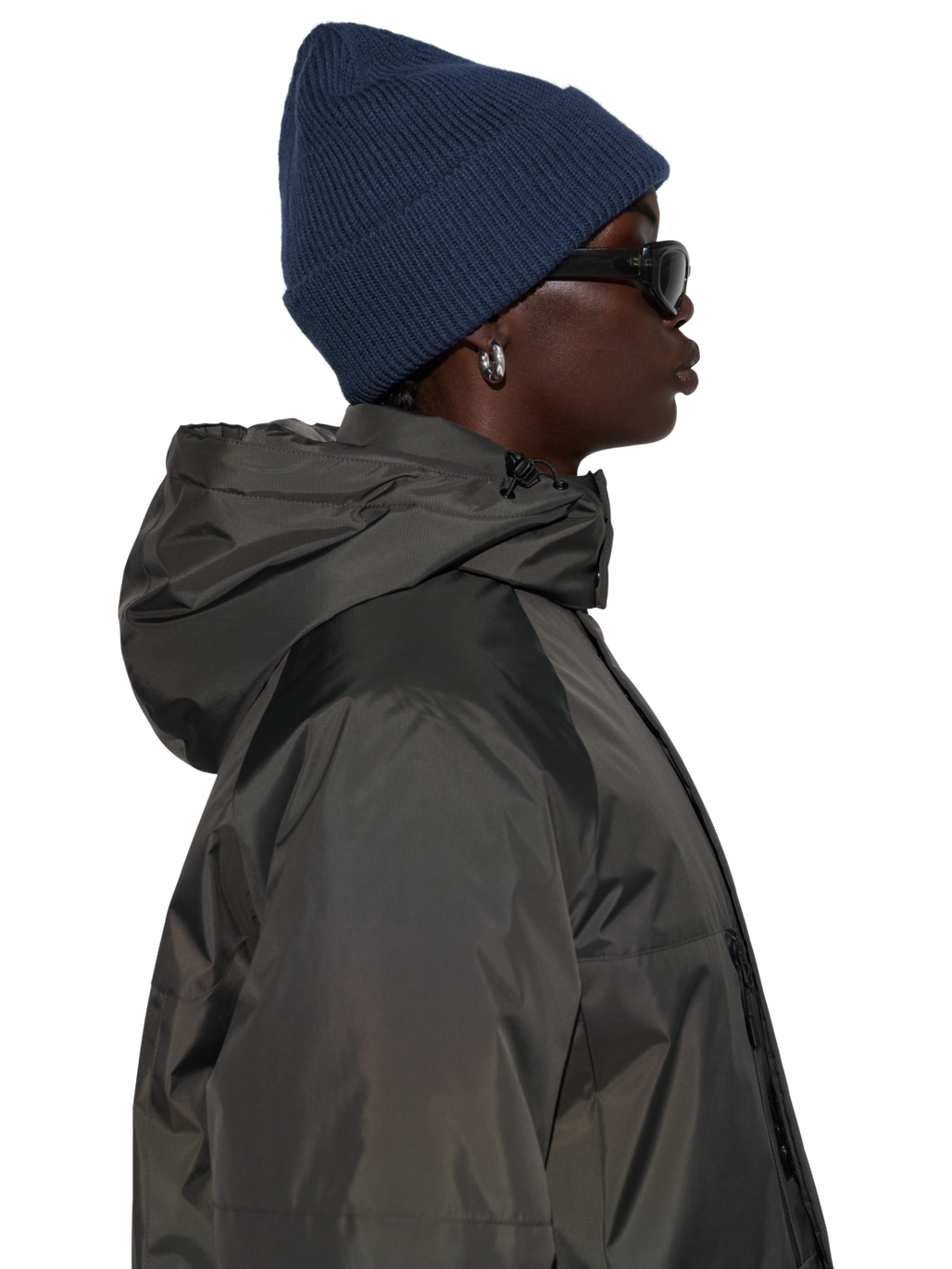 HALO WOOL MIX BEANIE, SARGASSO SEA, model