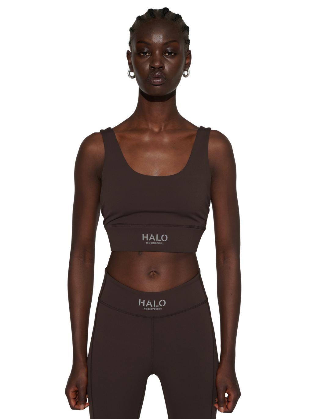 HALO WOMEN TRAINING BRA, BRACKEN, model