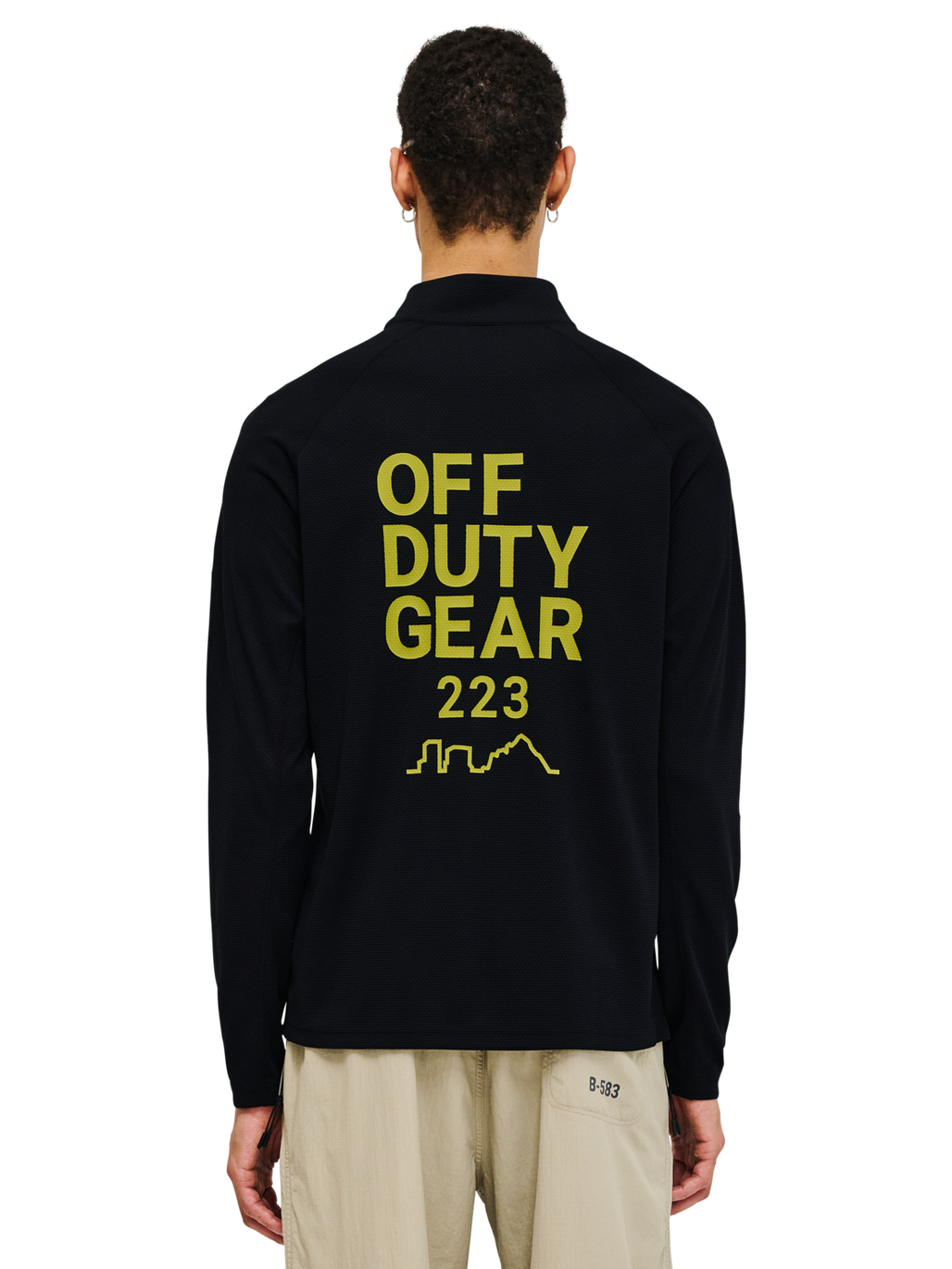 HALO SORONA HALF ZIP, BLACK, model