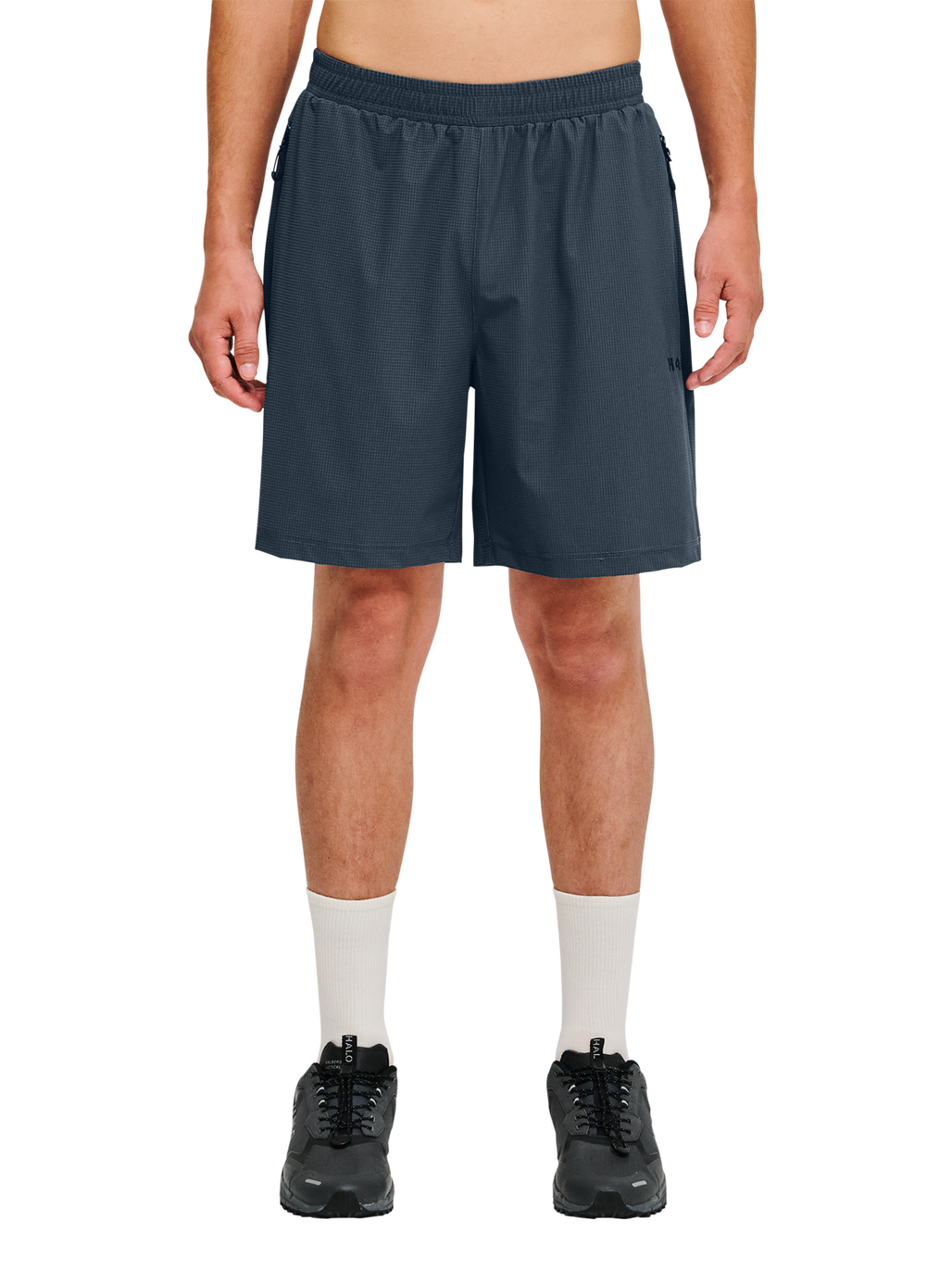 HALO APEX SHORTS, DARK SLATE, model
