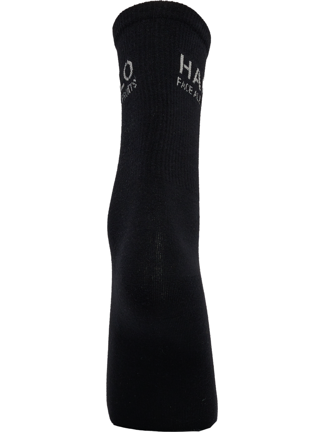 HALO COTTON SOCKS, BLACK/SILVER LINING, packshot