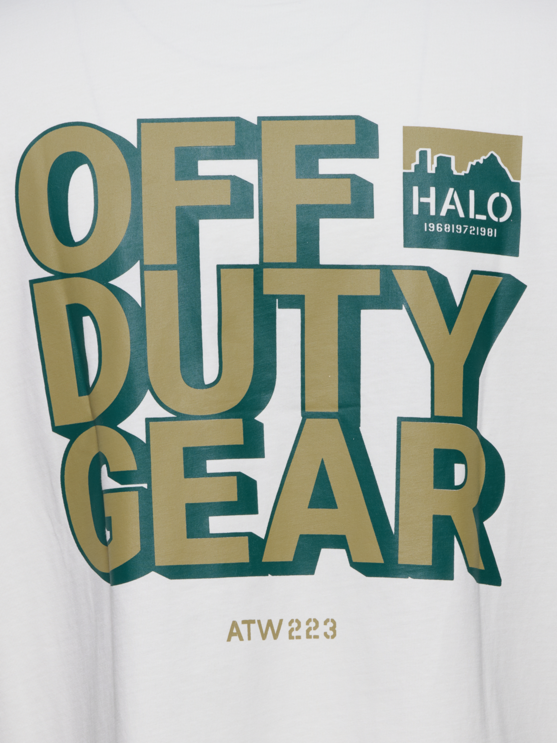 HALO GRAPHIC T-SHIRT, MARSHMALLOW/BOTANICALGARDEN/BG, packshot