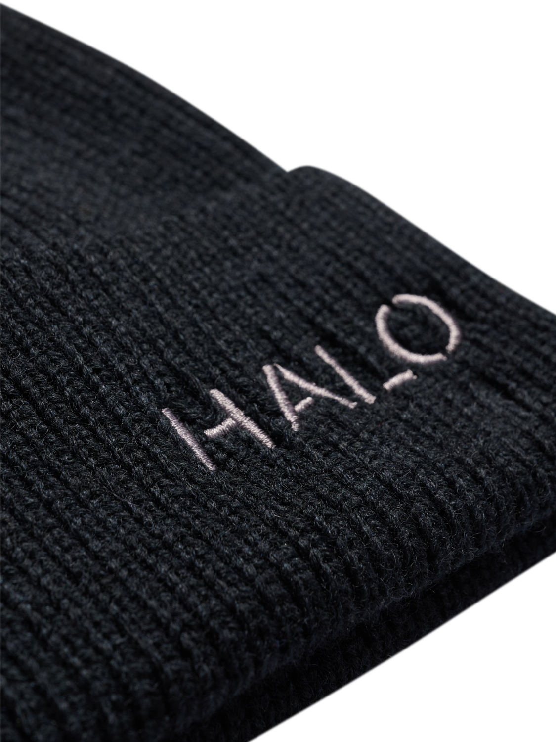 HALO WOOL MIX BEANIE, BLACK, packshot