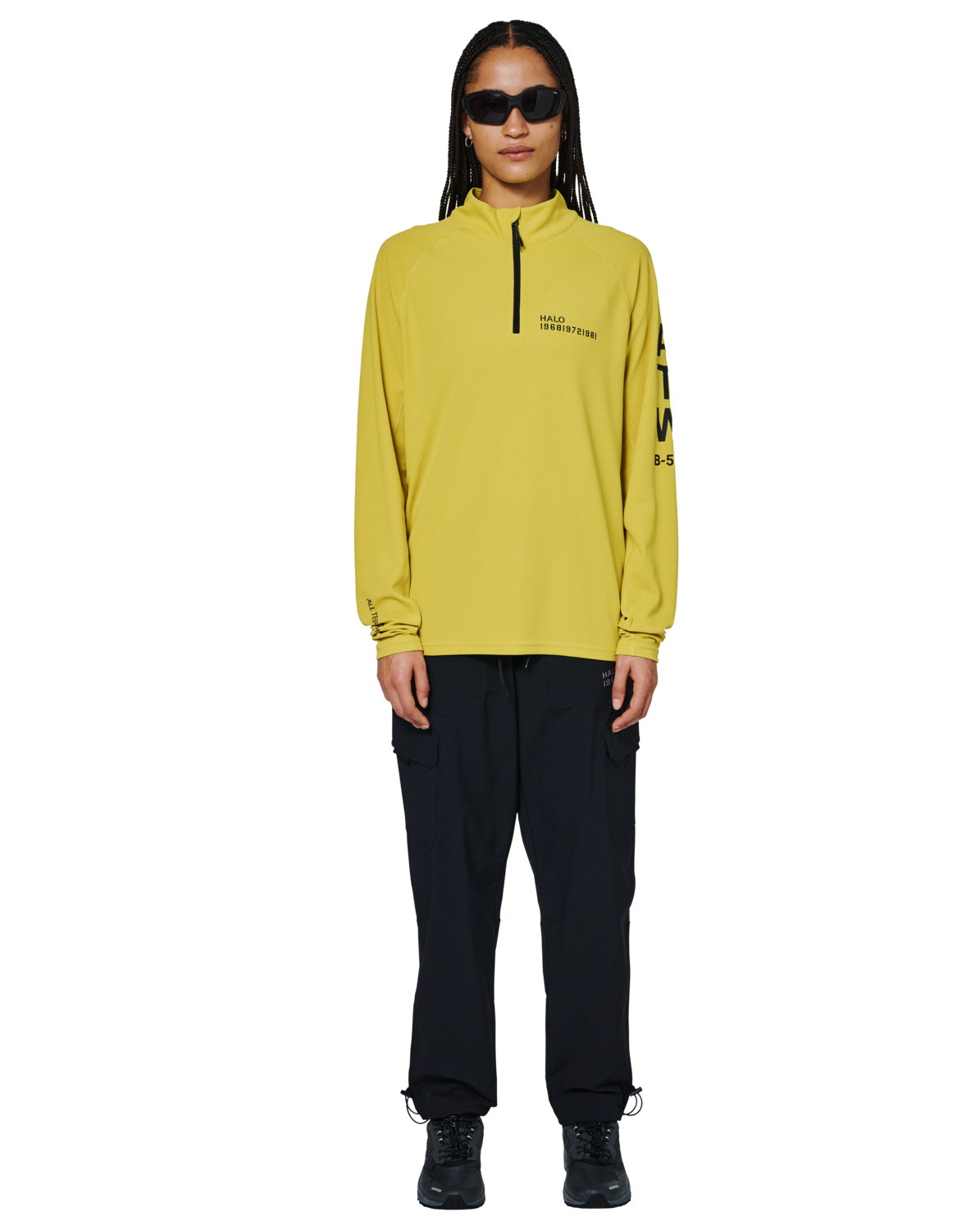 HALO SORONA HALF ZIP, WARM OLIVE, packshot