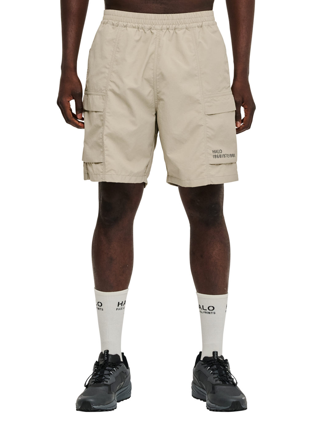 HALO RANGER SHORTS, SENECA ROCK, model