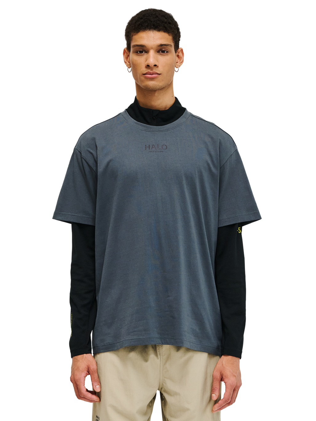 HALO GRAPHIC T-SHIRT 03, DARK SLATE, model