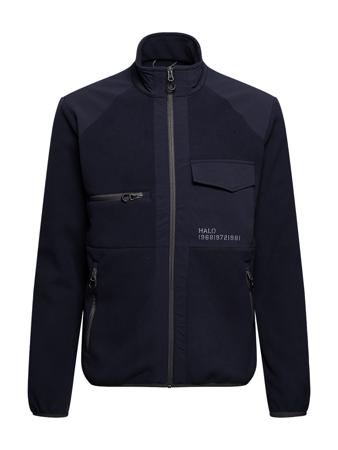 HALO PANELED FLEECE JACKET, DEEP WELL, packshot