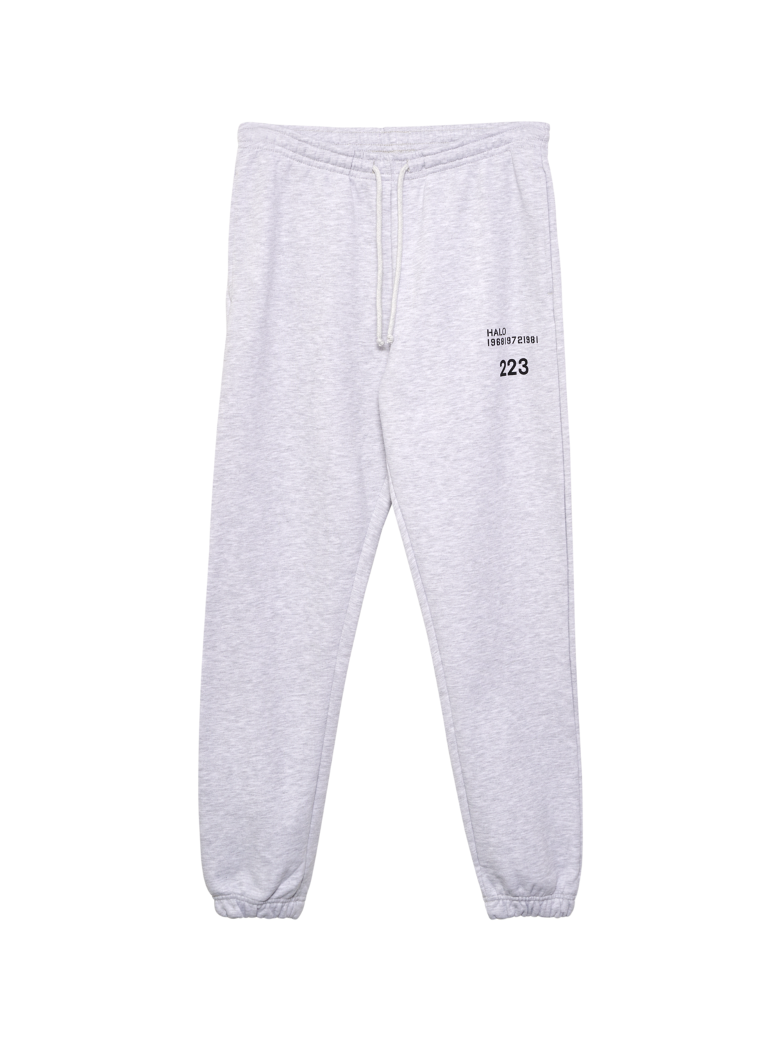 HALO COTTON SWEATPANTS, LT GREY MELANGE, packshot