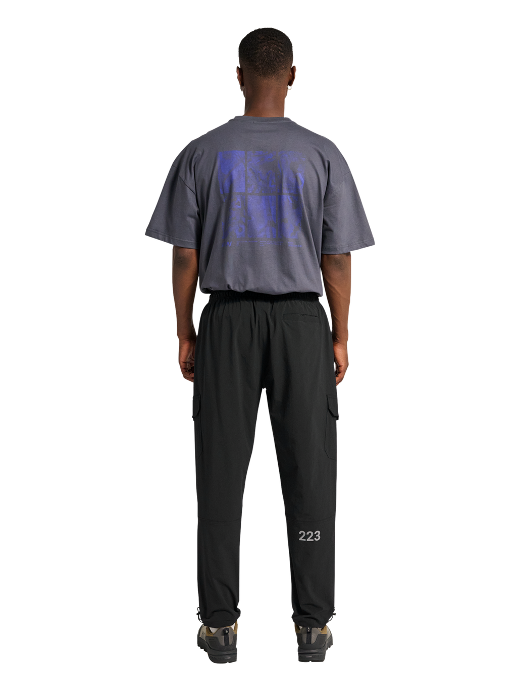 HALO TRAIL PANTS, BLACK, model