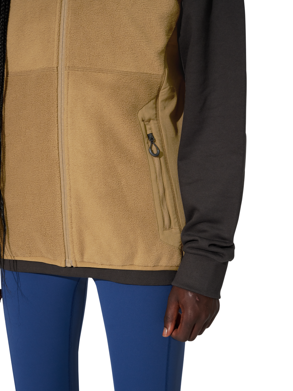 HALO ATW TEDDY FLEECE VEST, KANGAROO, model