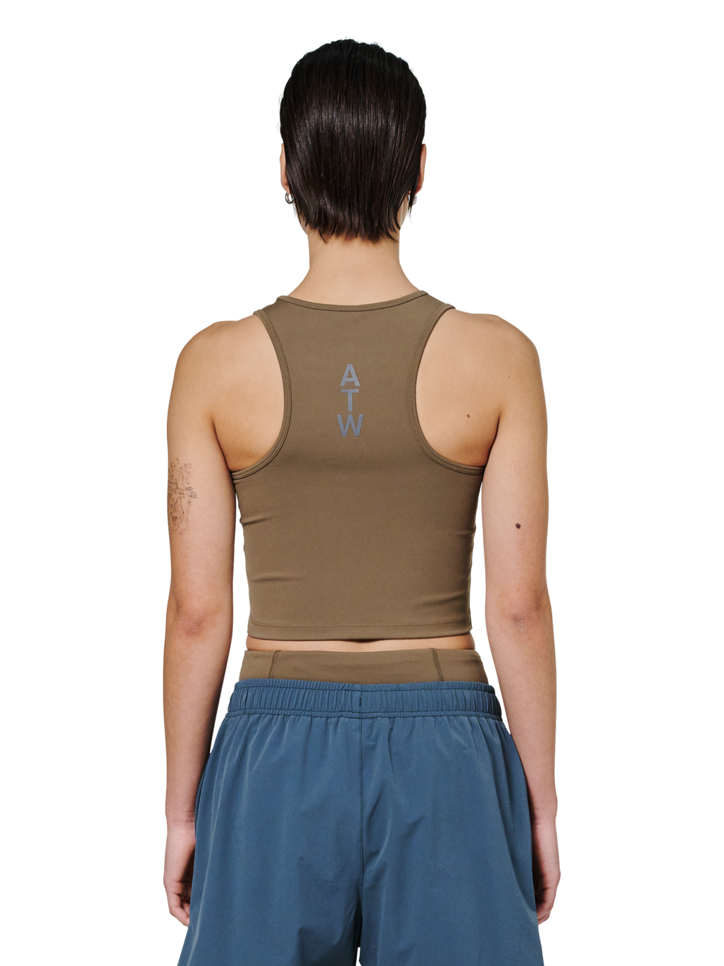 HALO WOMEN TRAINING TOP, CHOCOLATE CHIP, model