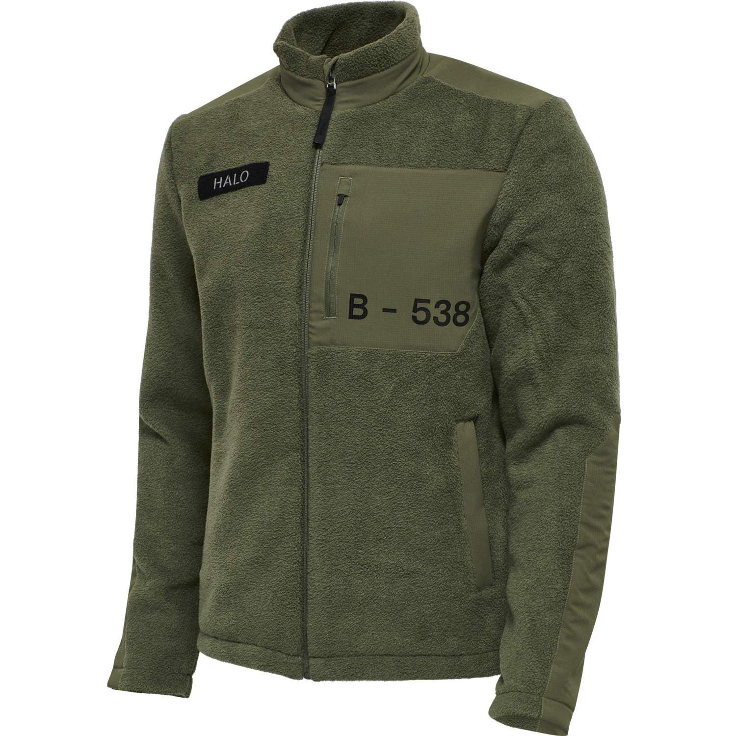 HALO FLEECE JACKET, WINTER MOSS, packshot