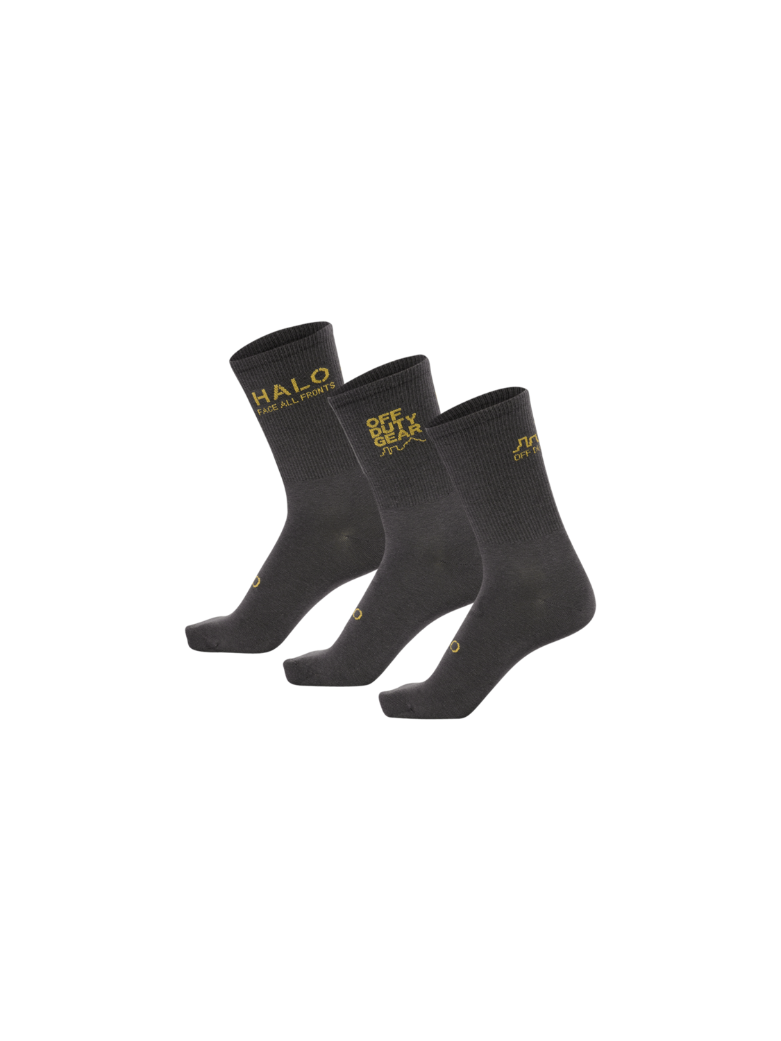 HALO COTTON SOCKS, RAVEN, packshot