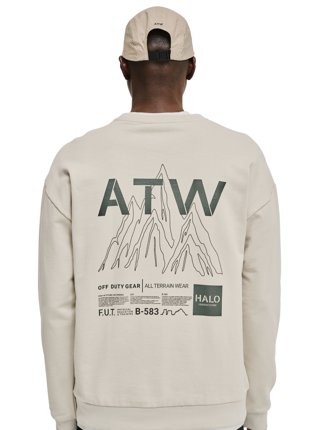 HALO GRAPHIC CREW 02, SILVER LINING, model