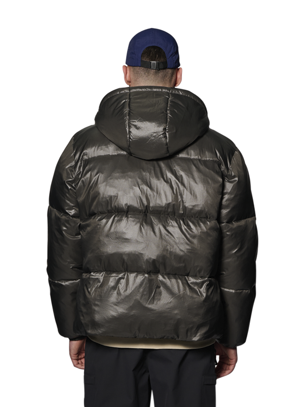 HALO TROOPER DOWN  JACKET, RAVEN, model