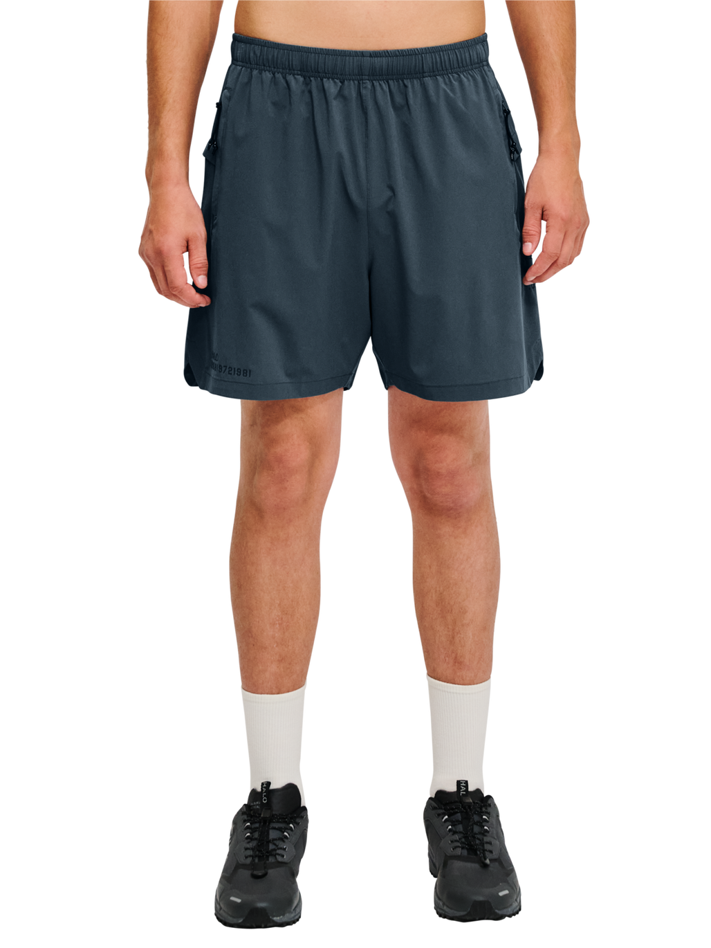 HALO SCOUT SHORTS, DARK SLATE, model