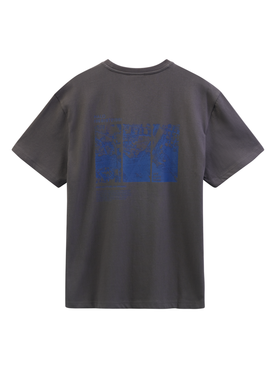 HALO MAP T-SHIRT, RAVEN, packshot