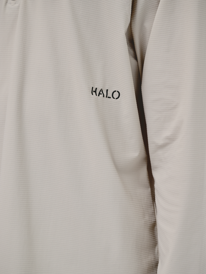 HALO APEX HALF ZIP, SILVER LINING, model