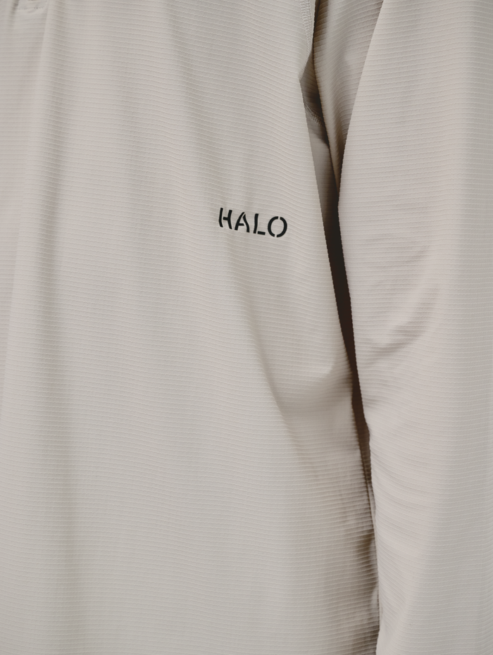 HALO APEX HALF ZIP, SILVER LINING, model