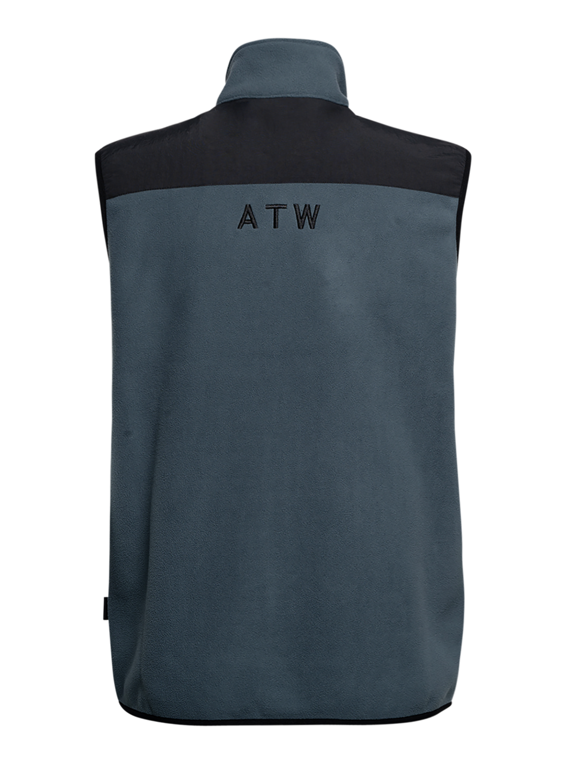 HALO BLOCKED FLEECE VEST, DARK SLATE, packshot