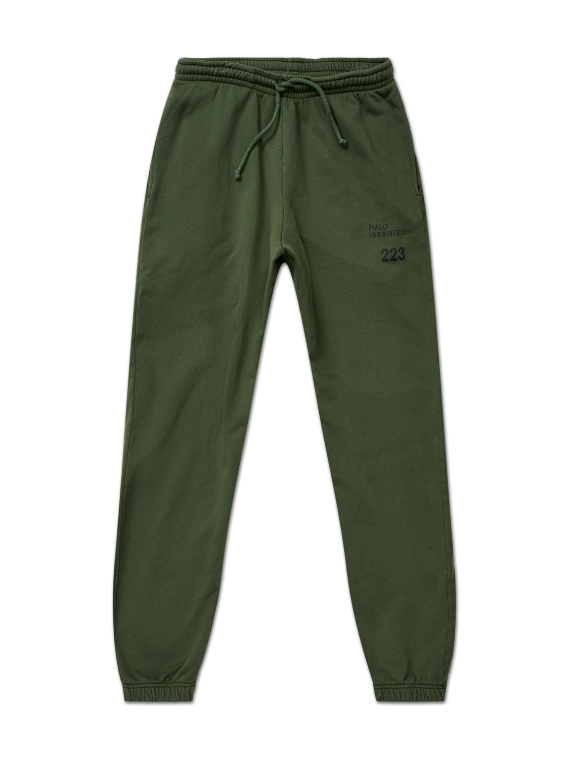 HALO COTTON SWEATPANTS, OLIVE NIGHT, packshot