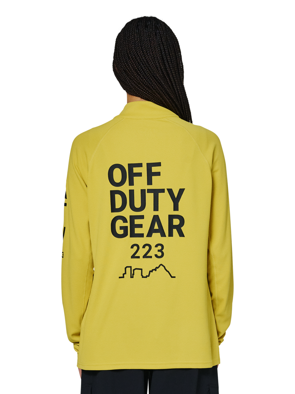 HALO SORONA HALF ZIP, WARM OLIVE, model