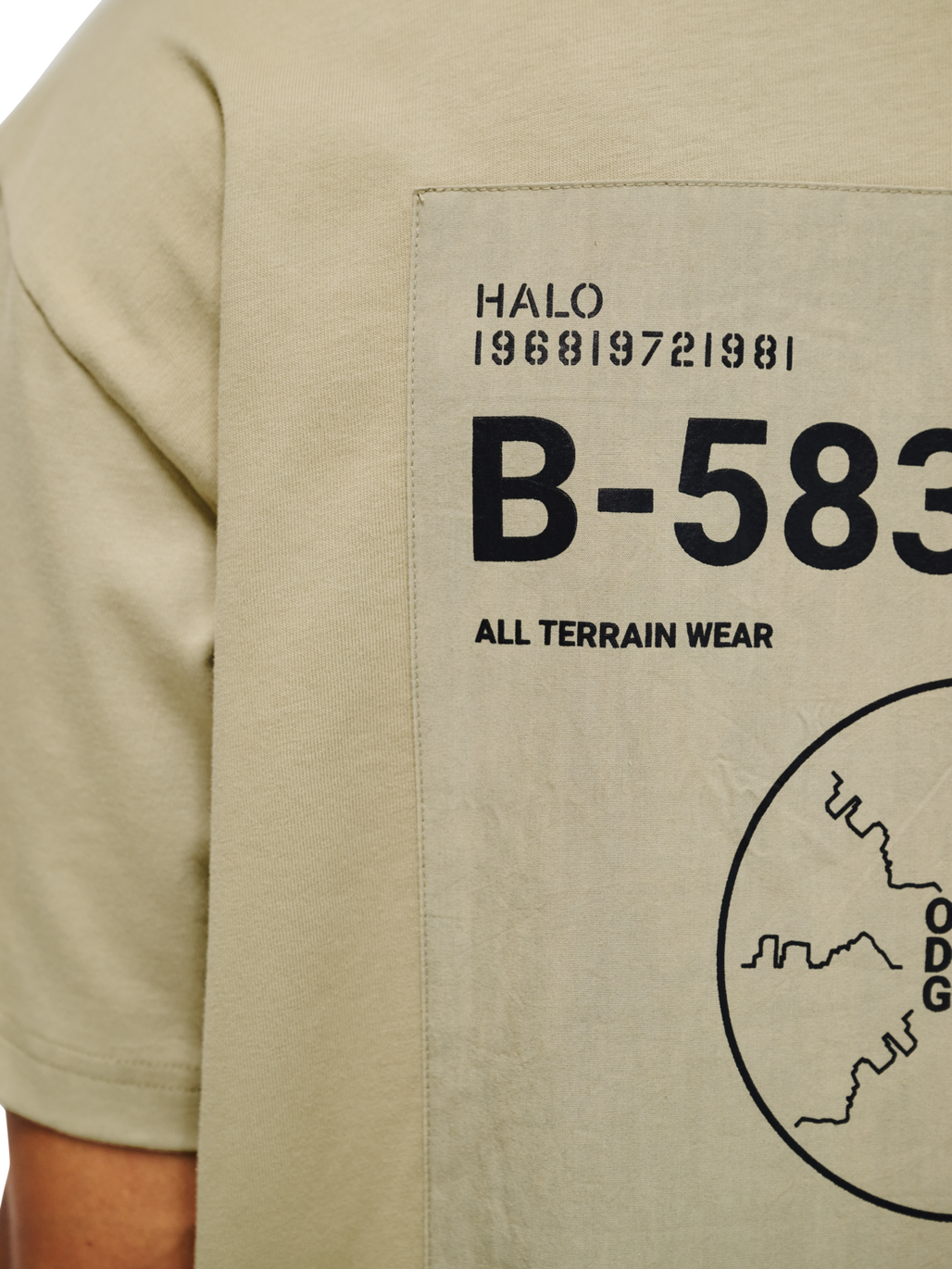 HALO GRAPHIC T-SHIRT 01, SENECA ROCK, model