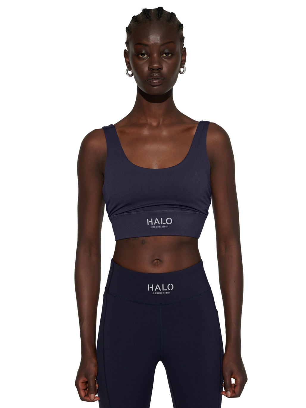 HALO WOMEN TRAINING BRA, DEEP WELL/DEEP WELL, model