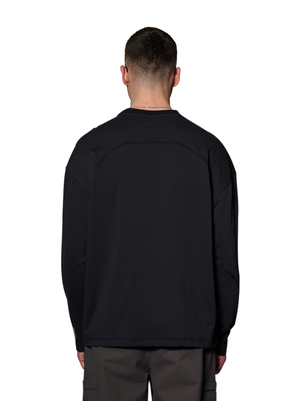 HALO CORDURA L/S T-SHIRT, BLACK, model