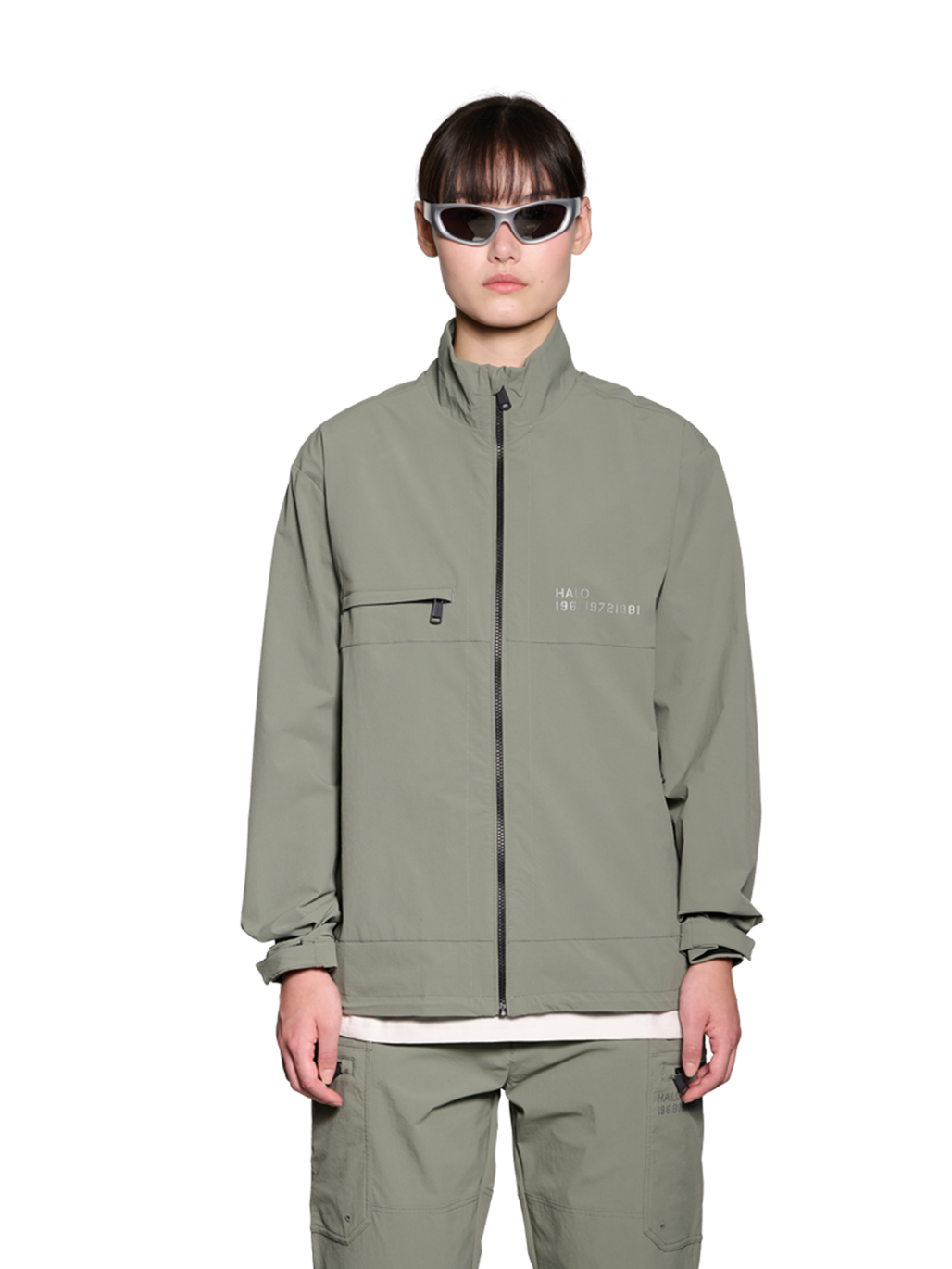 HALO DELTA JACKET, AGAVE GREEN, model