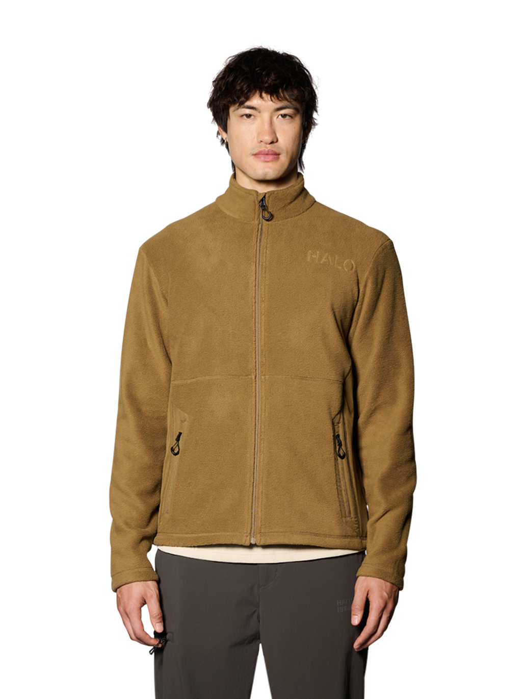 HALO ATW TEDDY FLEECE JACKET, KANGAROO, model