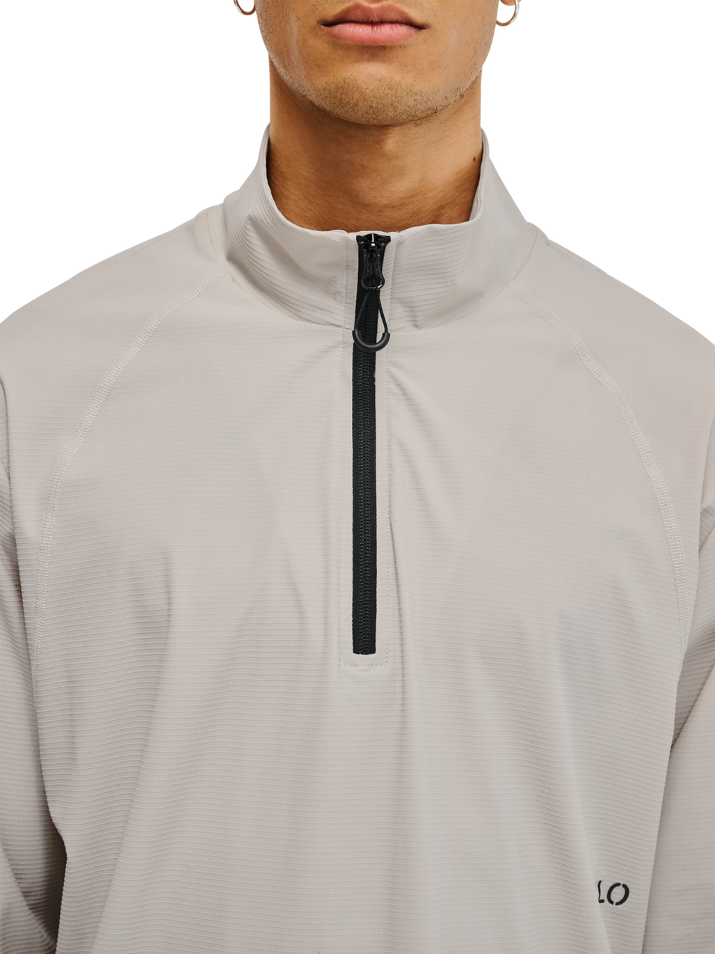 HALO APEX HALF ZIP, SILVER LINING, model