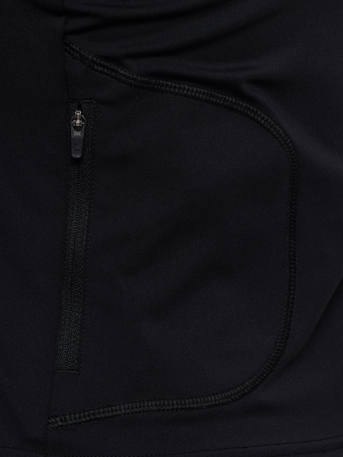 HALO WOMENS TRAINING ZIP SHIRT, BLACK, packshot