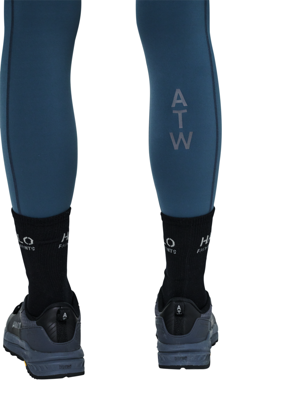 HALO WOMEN TRAINING TIGHTS, DARK SLATE, model