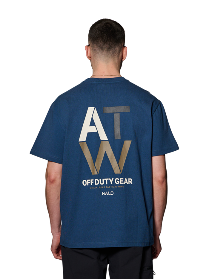 HALO DUTY T-SHIRT, SARGASSO SEA, model