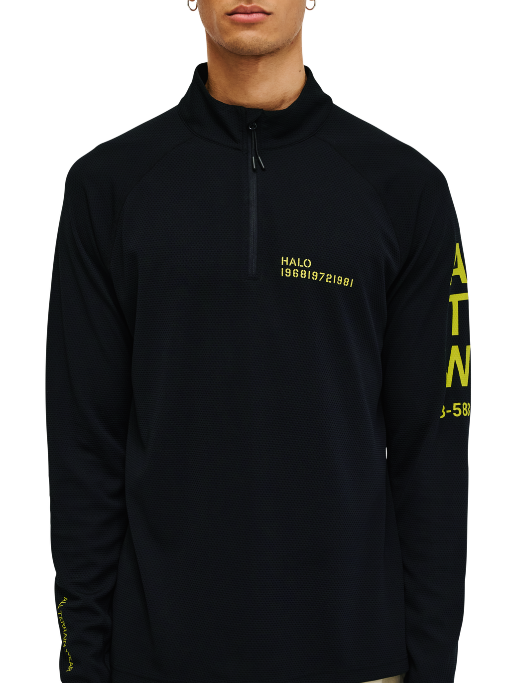 HALO SORONA HALF ZIP, BLACK, model