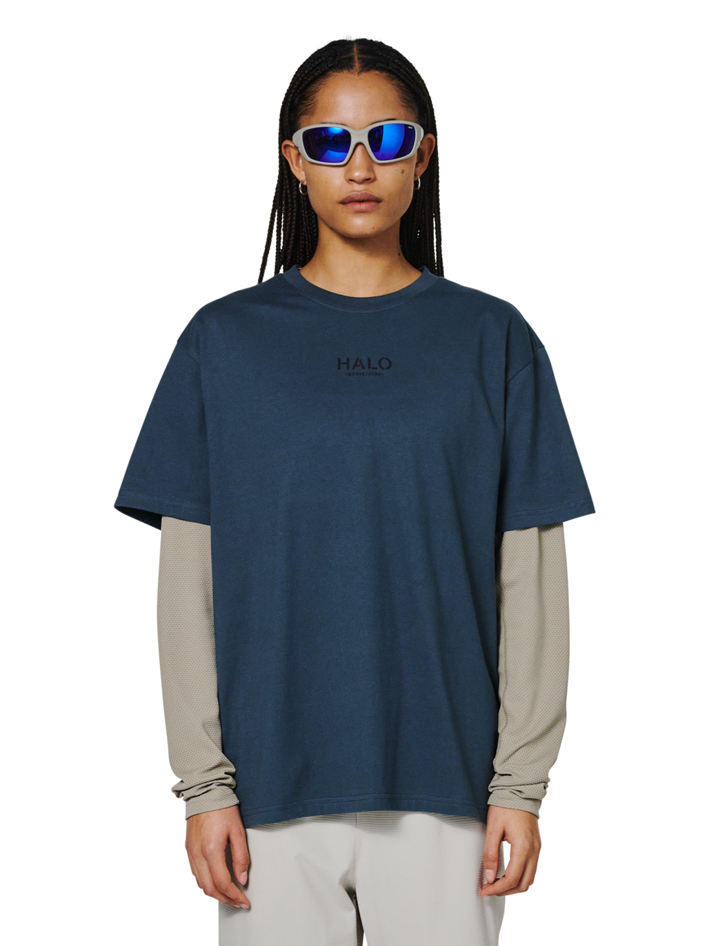 HALO GRAPHIC T-SHIRT 03, DARK SLATE, model