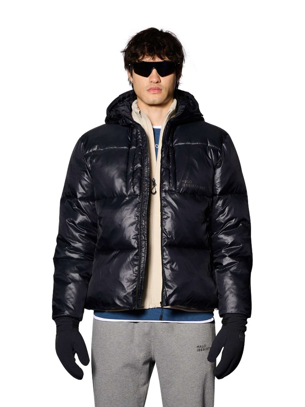 HALO TROOPER DOWN  JACKET, BLACK, model