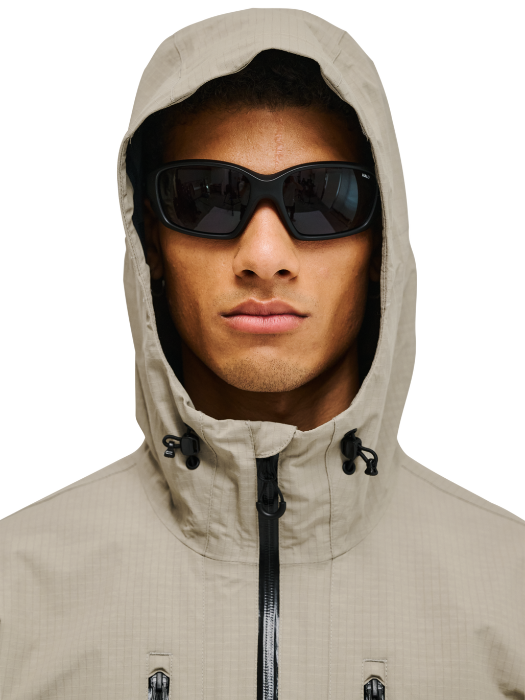 HALO ASSET JACKET, SENECA ROCK, model