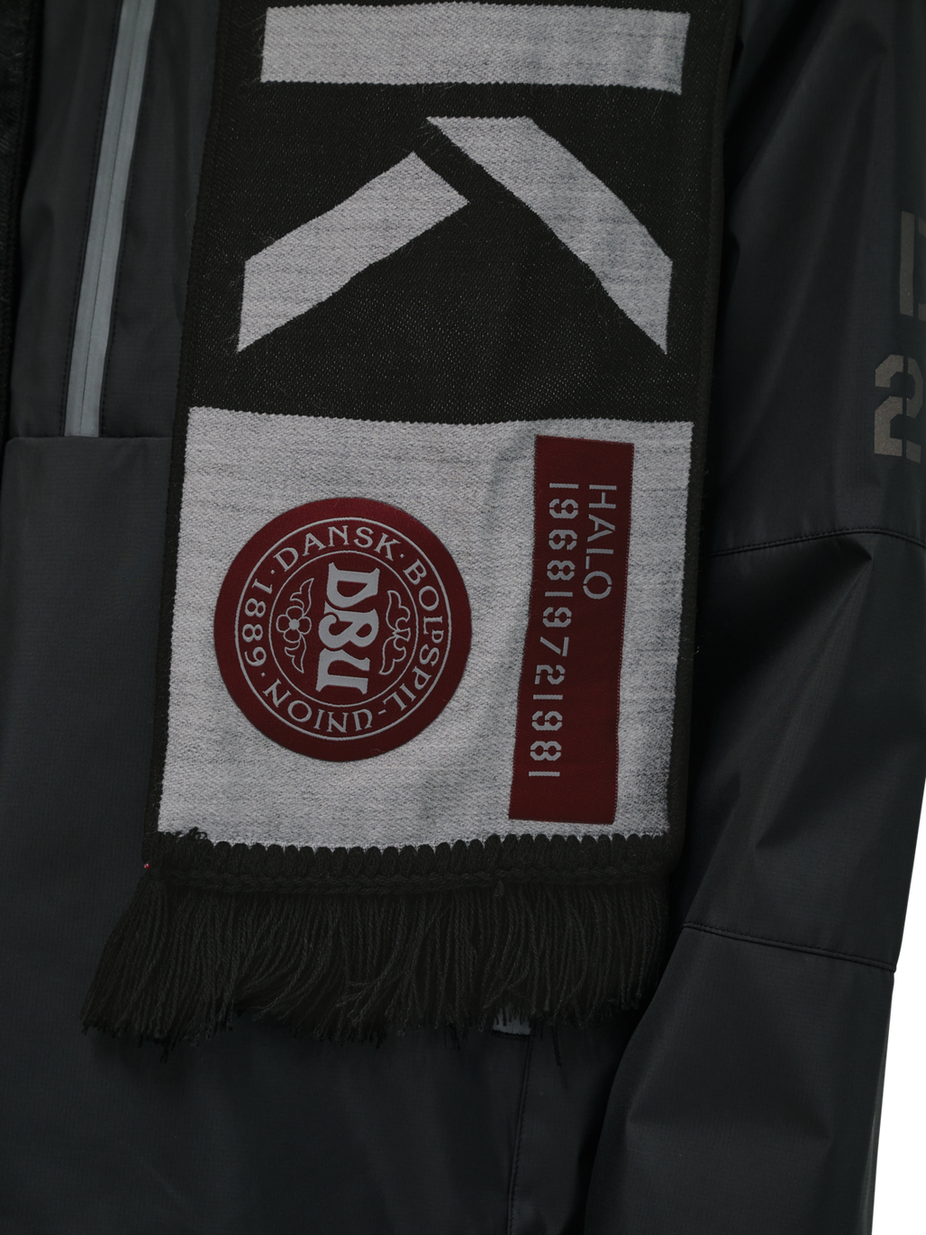 HALO DBU FAN SCARF, BLACK, model