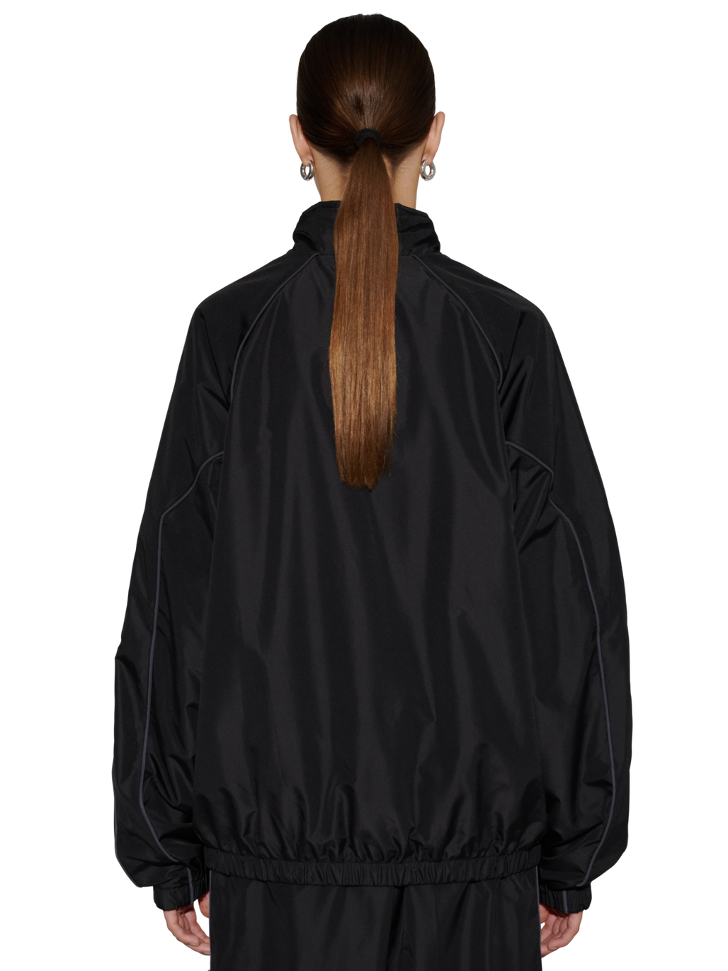 HALO TRACKSUIT  JACKET, BLACK, model