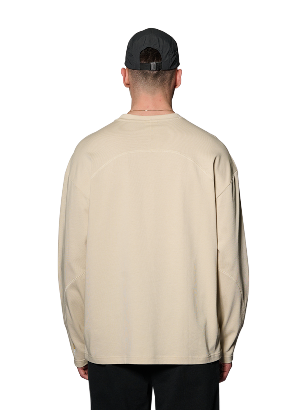 HALO CORDURA L/S T-SHIRT, OYSTER GRAY, model