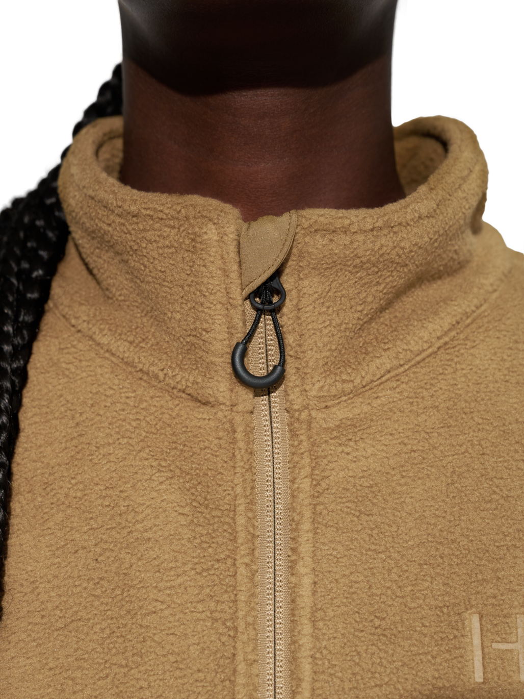 HALO ATW TEDDY FLEECE VEST, KANGAROO, model